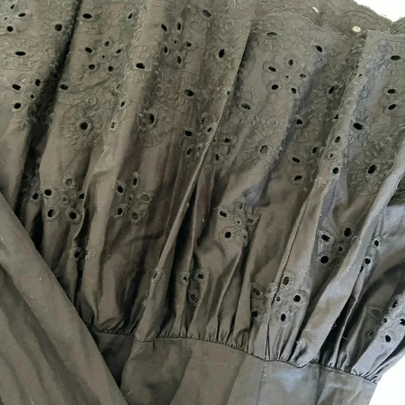 En Saison black eyelit flutter maxi dress - Picture 6 of 11